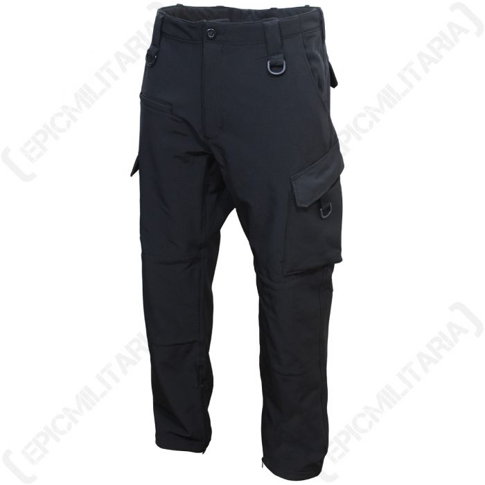 Black Softshell Explorer Trousers - Epic Militaria