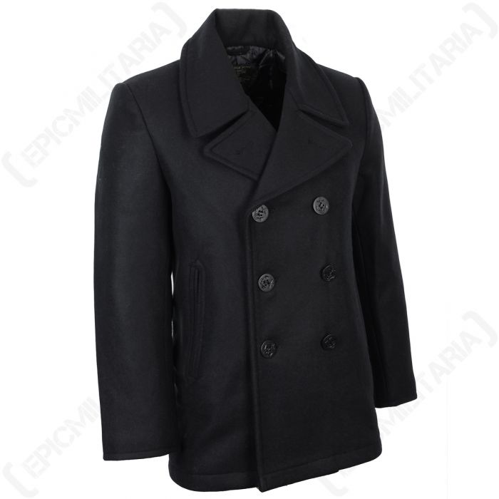 Black US Navy Pea Coat - Epic Militaria