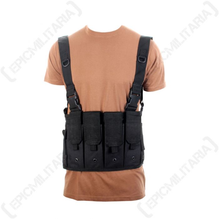 Black Magazine Carrier Chest Rig Epic Militaria