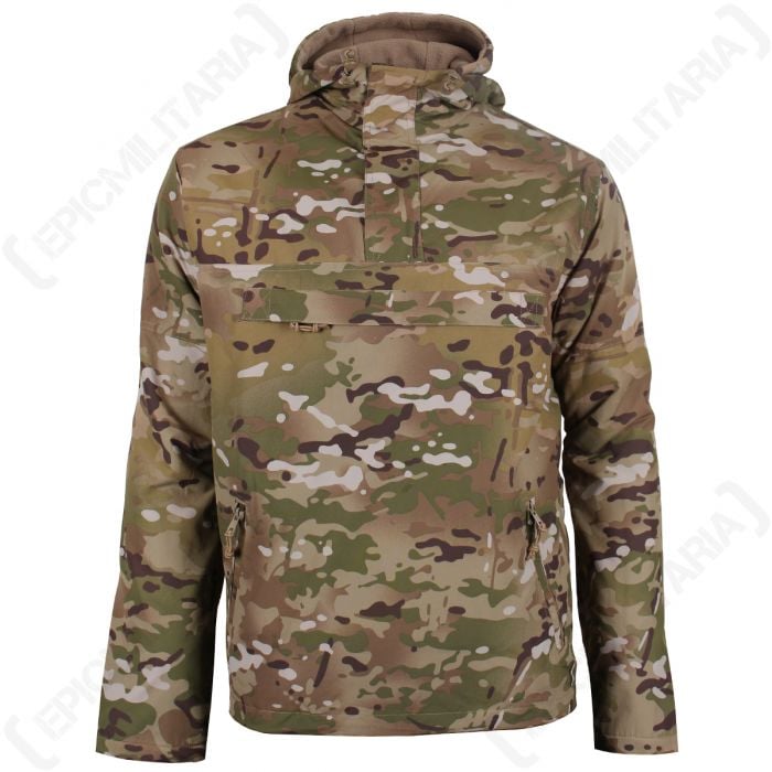Brandit Windbreaker Army Jacket Mens Camping Travel Hooded Hunting Tactical  Camo