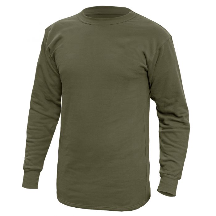 Brandit Bundeswehr Thermal Cotton Under Shirt with Plush Lining - Olive ...