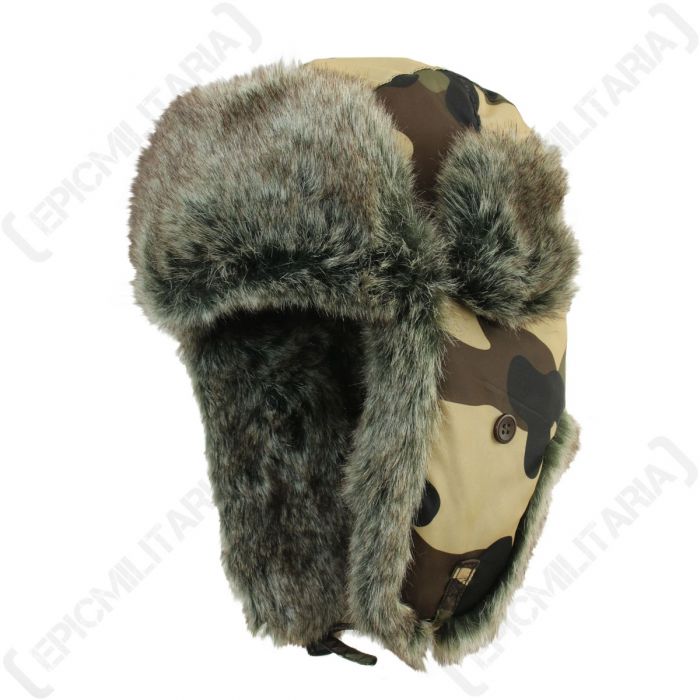 Camo ushanka top