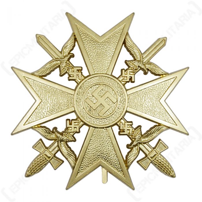 Spanish Cross with Swords - Gold