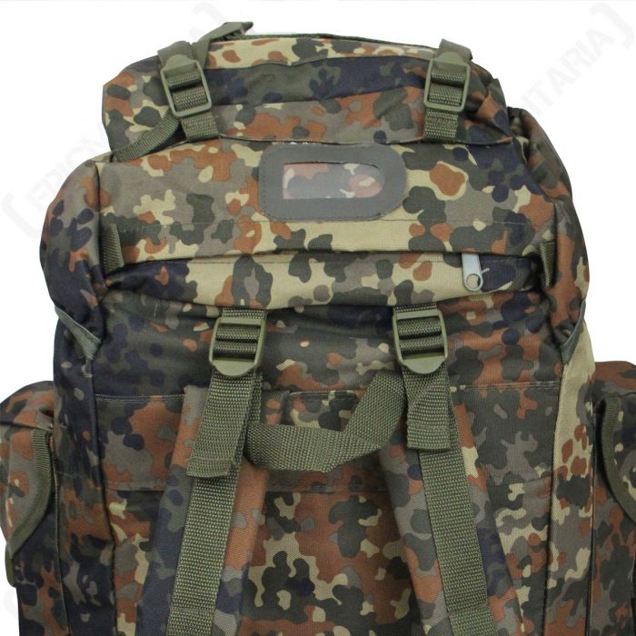 Military Backpack Bag Cadets Hiking D of E German Army Flecktarn 65L Rucksack 