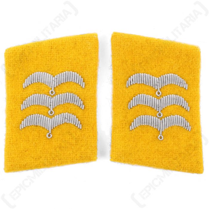 Luftwaffe Flieger Division Feldwebel Collar Tabs Yellow Epic Militaria