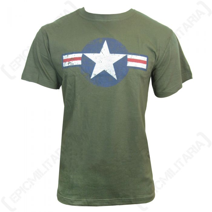 Royal Air Force Police RAF T-Shirt 100% Cotton Military Green