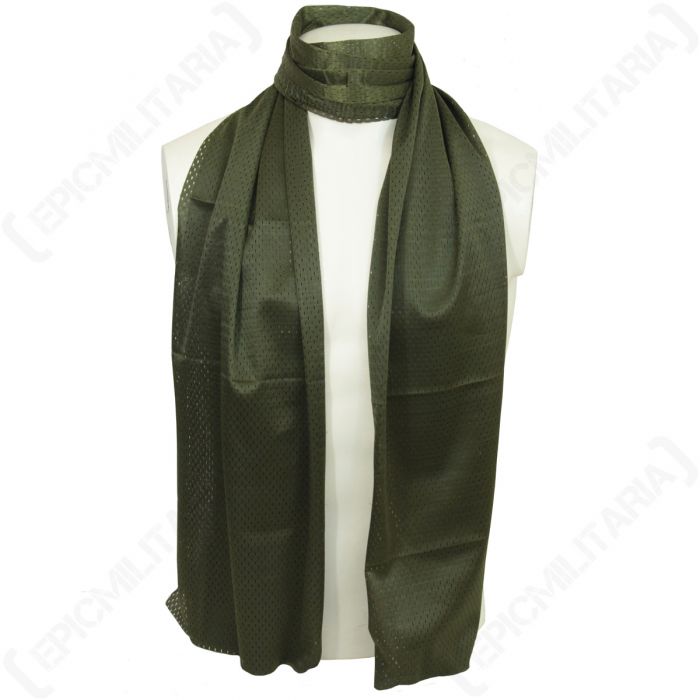 Olive Green Mesh Net Scarf - Epic Militaria