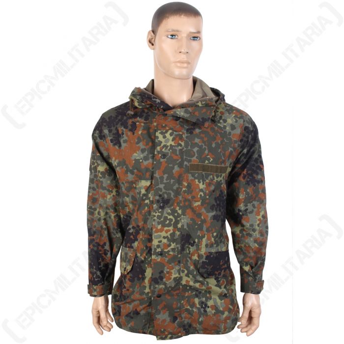 Goretex Jacket Parka Waterproof Flecktarn Camo Genuine German Army Issued M-XXL 
