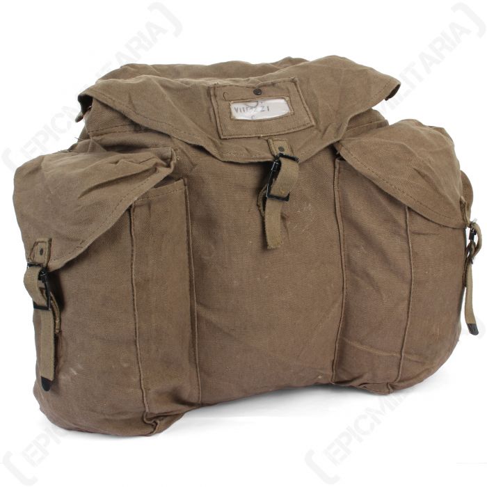 khaki rucksack