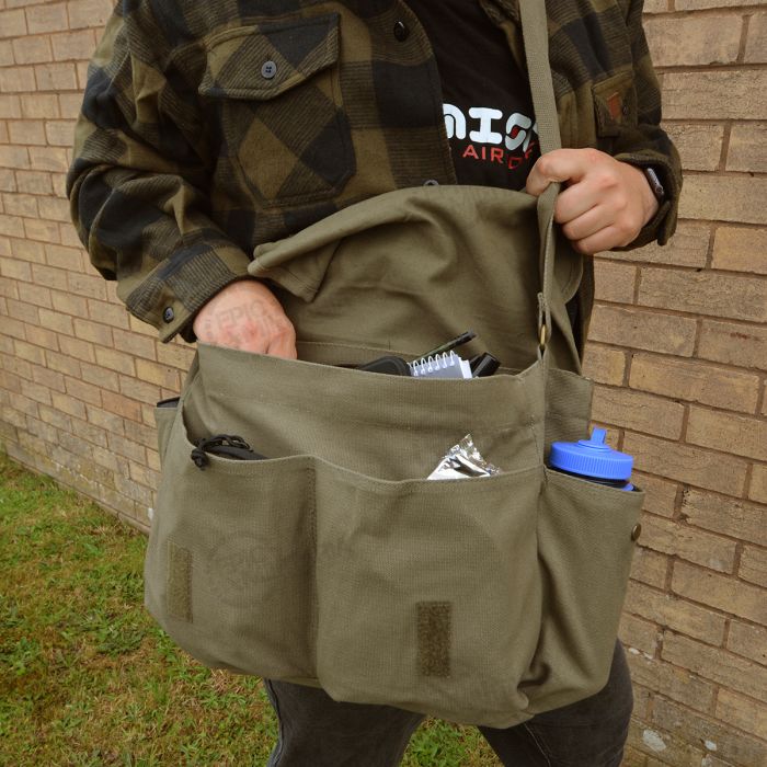 Rothco Classic Canvas Messenger Bag Black Epic Militaria