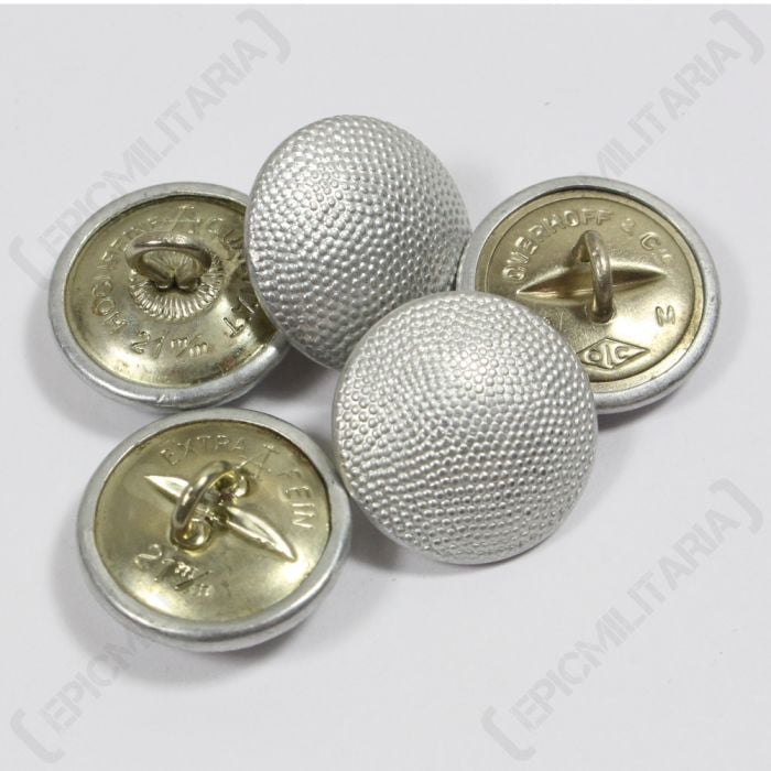 WW2 Repro 12x German Army Uniform SILVER PEBBLED TUNIC BUTTONS 