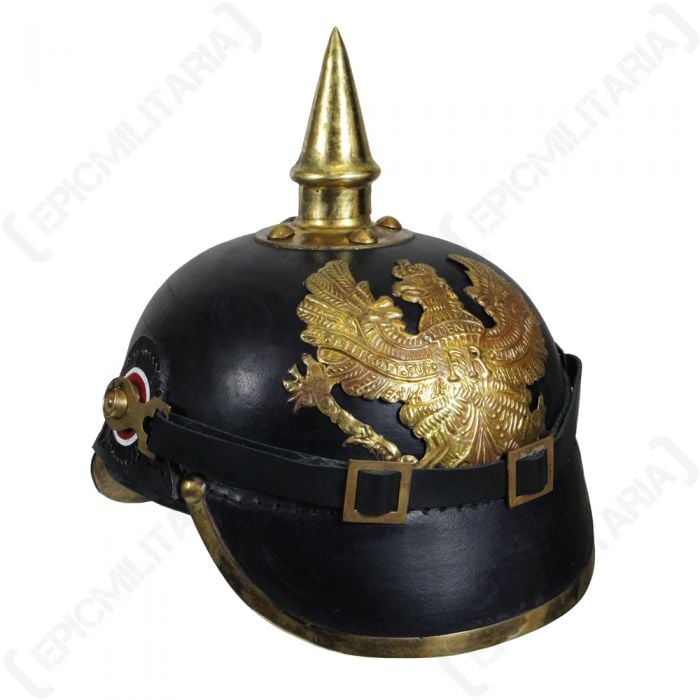 Details about   Brass German Pickelhaube Imperial Prussian Black Helmet 