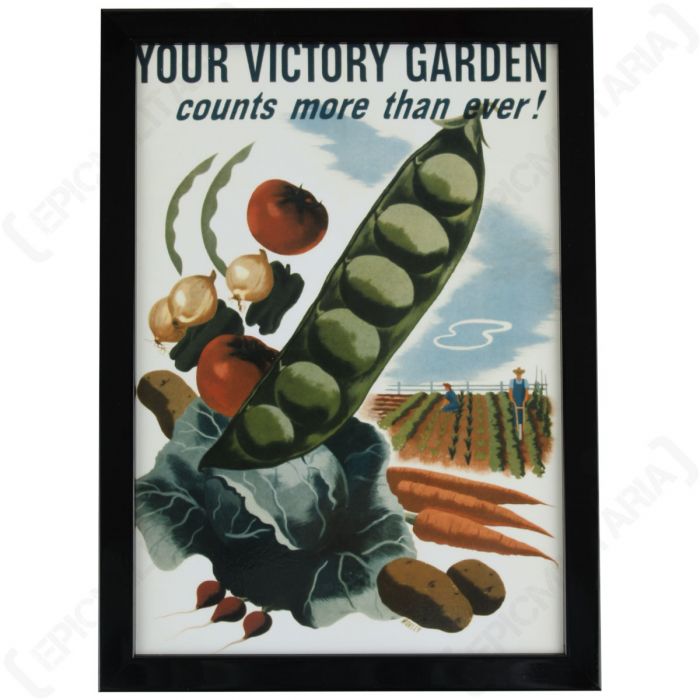 WW2 American Your Victory Garden Counts Framed Print Epic Militaria