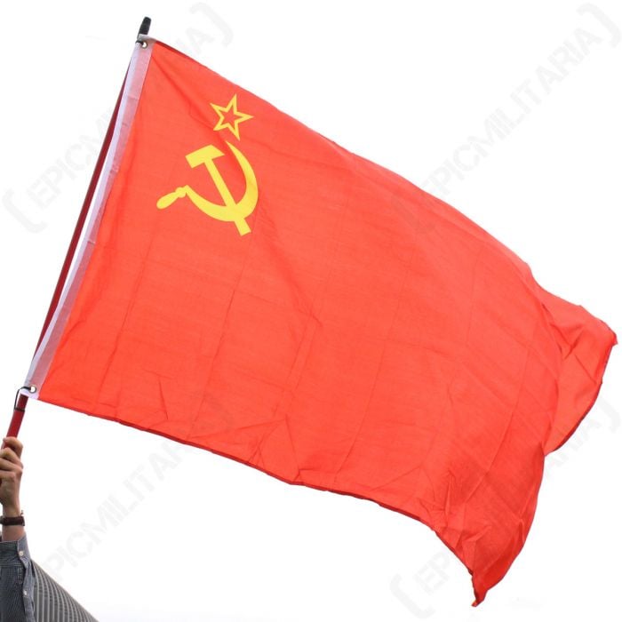 WWII SOVIET USSR RUSSIA COUNTRY BANNER FLAG-33252 