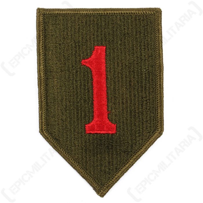 going to decide crash Typewriter US Army 1st Infantry Division Cloth Patch (Type 3) - Epic Militaria