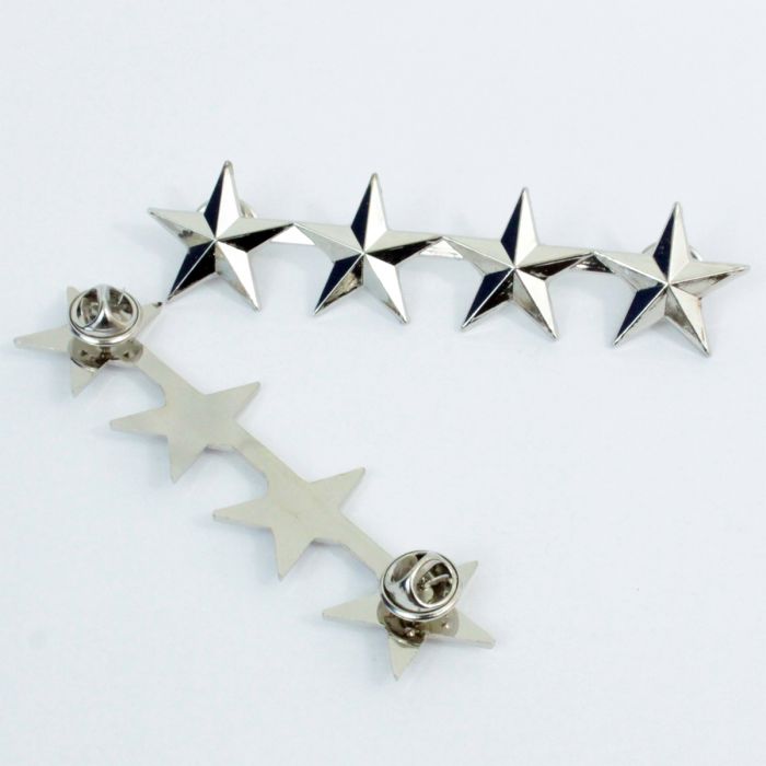 Pair of US Army Officer 1 2 3 4 5 Star General Rank Badges Pin WW2 General Stars 