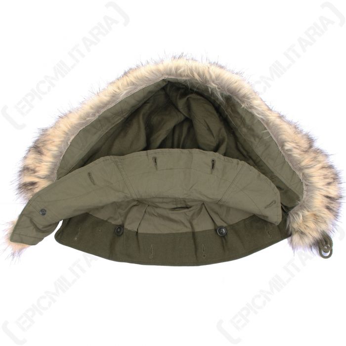 US M51 Parka Hood with Faux Fur - Olive 
