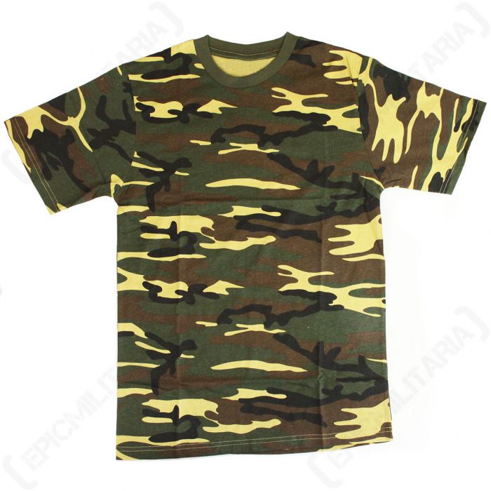 Woodland Camouflage T-shirt - Epic Militaria