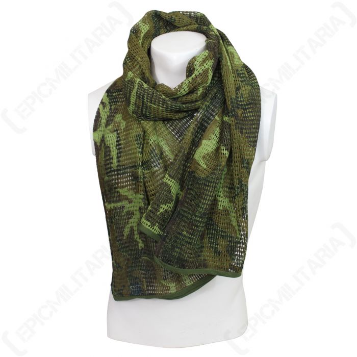 Woodland Camo Net Scarf Epic Militaria