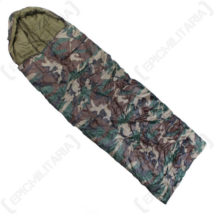 Comforter Sleeping Bag Woodland Camo Epic Militaria