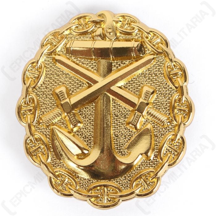 gold Miniature Verwundetenabzeichen der kaiserlichen Marine WWI 