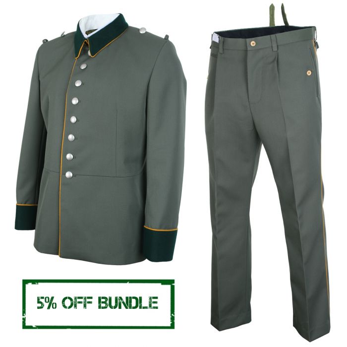 WW2 German M35 Waffenrock Officer Uniform Bundle - Gold Yellow