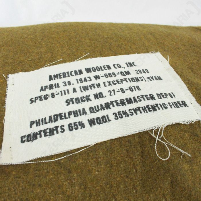 WW2 US Mustard Brown Wool Blanket Epic Militaria