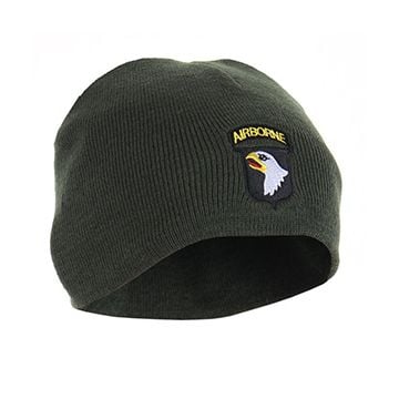 101st Airborne Beanie Hat - Green