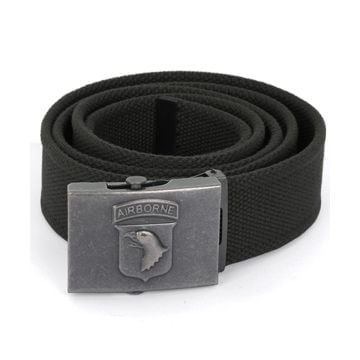 101st Airborne Trouser Belt - Black Thumbnail