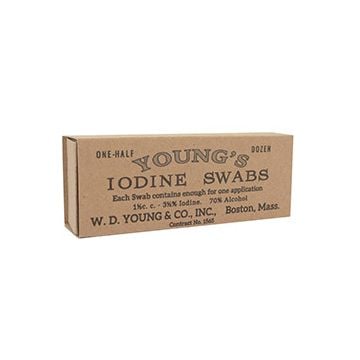 WW1 US Youngs Iodine Swab Box Packs