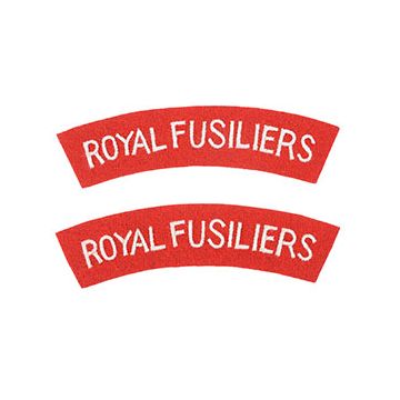 WW2 British Royal Fusiliers Shoulder Titles