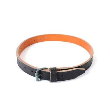 WW2 German Leather Equipment Strap - Grey Buckle