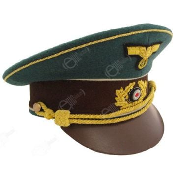 WW2 German Hitler Visor Cap -Green