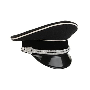 WW2 German Allgemeine Officer Visor Cap without Insignia - Imperfect