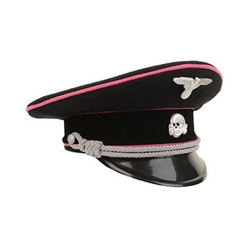 WW2 German Allgemeine Officer Visor Cap - Pink Piping