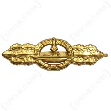 WW2 German U-Boat Clasp - Gold