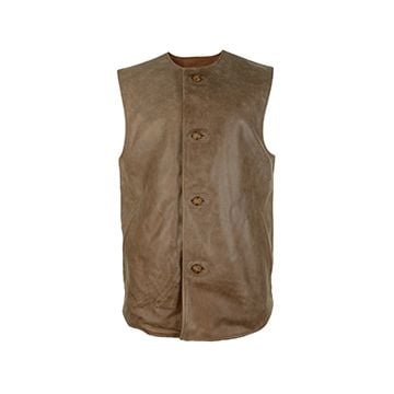 British Leather Jerkin with Pockets