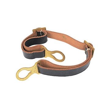 M16 Leather Helmet Chin Strap - Black