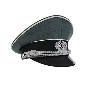 WW2 German Officers Visor Cap by Erel - Wreath Only