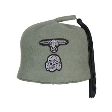 WW2 Waffen SS M43 Fez - Field Grey