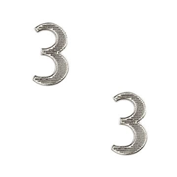 No. 3 Metal Cypher Pair - Silver