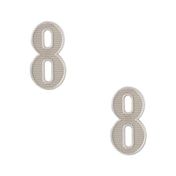 No. 8 Metal Cypher Pair - Silver