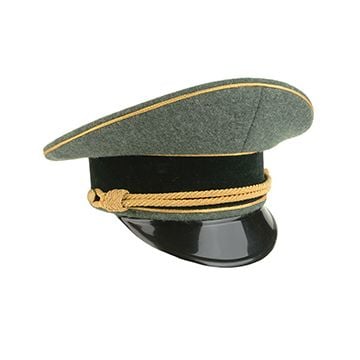 German Army General Visor Cap - Field Grey without Insignia