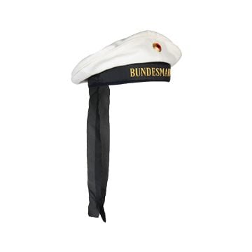 Bundesmarine Top Cap with Insignia - White