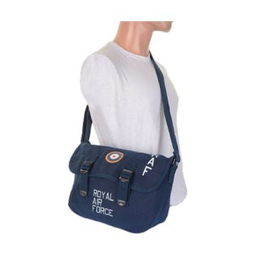 RAF Canvas Shoulder Bag - Blue