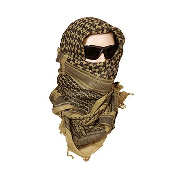 Shemagh Headscarf - Khaki and Black