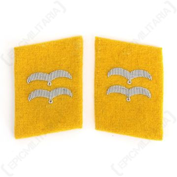 Luftwaffe Flieger Division Gefreiter Collar Tabs - Yellow main