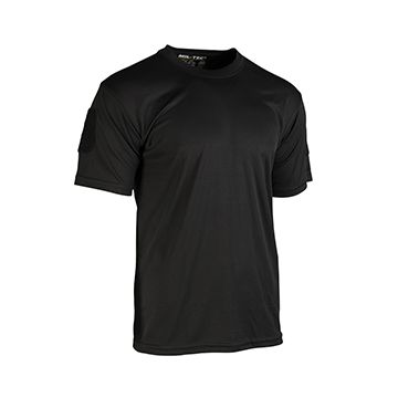Quickdry Black T-Shirt - Thumbnail