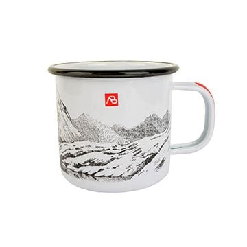 White Enamel Outdoors Mug - 350 ml