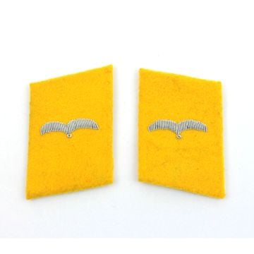Luftwaffe Flieger Division Flieger Collar Tabs - Yellow